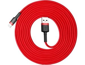 Kabel USB - Lightning BASEUS Cafule 3 m Czerwony