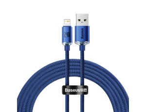 Kabel USB - Lightning BASEUS Crystal Shine 2 m Niebieski