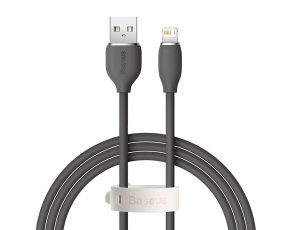 Kabel USB - Lightning BASEUS Jelly 2.4A 1.2 m Czarny