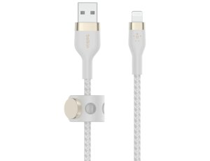 Kabel USB - Lightning BELKIN Braided Silicone 2 m Biały