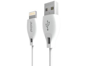 Kabel USB - Lightning DUDAO 1m 2.4A Biały