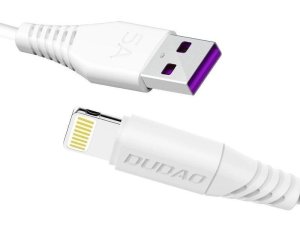 Kabel USB - Lightning DUDAO 1m 5A Biały