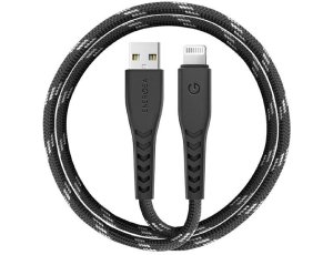 Kabel USB - Lightning ENERGEA Nyloflex MFI 1.5 m Czarny