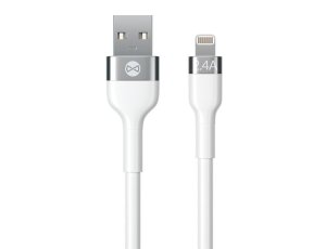 Kabel USB - Lightning FOREVER Flexible 2.4A 1 m Biały