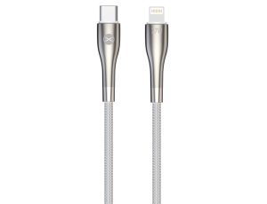 Kabel USB - Lightning FOREVER Sleek 27W 1 m Biały