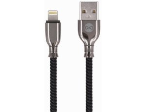 Kabel USB - Lightning FOREVER Tornado GSM097154 1m Czarny