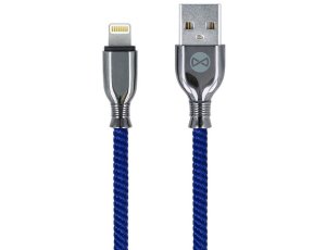 Kabel USB - Lightning FOREVER Tornado GSM097155 1 m Granatowy