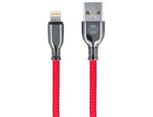 Kabel USB - Lightning FOREVER Tornado GSM097156 1 m Czerwony