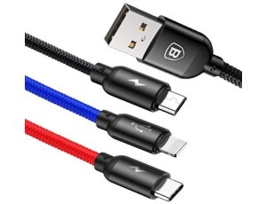 Kabel USB - Lightning - Micro USB BASEUS CAMLT-ASY01 0.3 m