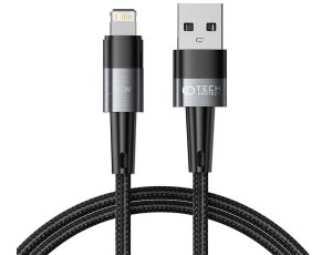 Kabel USB - Lightning TECH-PROTECT UltraBoost 12W/2.4A 1 m Szary