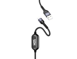 Kabel USB - Lightning USAMS U48 2A 1.2 m Czarny