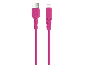 Kabel USB - Lightning XO KSA-L-1.526 2.1A 1.5 m Różowy
