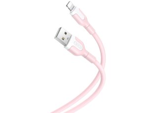 Kabel USB - Lightning XO NB-212 2.1A 1 m Różowy