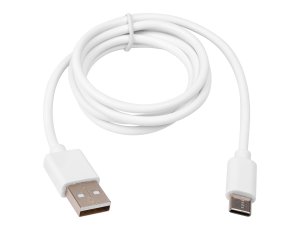 Kabel USB MASTERLED przewód USB-A na USB-C 10W 1m biały
