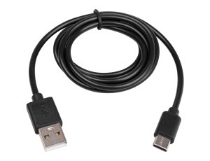 Kabel USB MASTERLED przewód USB-A na USB-C 10W 1m czarny