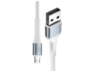 Kabel USB - Micro USB 3MK Hyper Cable N-Series 12W 1 m Biały