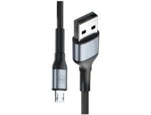 Kabel USB - Micro USB 3MK Hyper Cable N-Series 12W 1 m Czarny