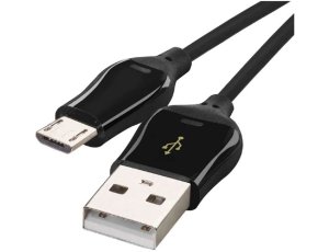 Kabel USB - Micro USB B EMOS SM7004B Quick Charge 1 m Czarny
