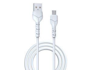Kabel USB - Micro USB DEVIA Kintone 2.1A 1 m Biały