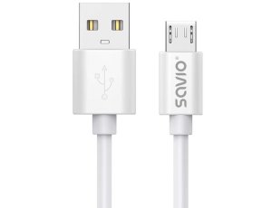Kabel USB - Micro USB SAVIO CL-167 3 m Biały