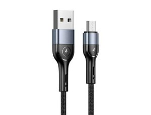 Kabel USB - Micro USB USAMS U55 2A 1 m Czarny