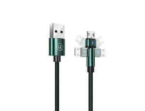 Kabel USB - Micro USB USAMS U60 2A 1 m Zielony