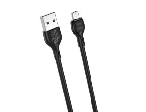 Kabel USB - Micro USB XO NB156 2.1A 1 m Czarny