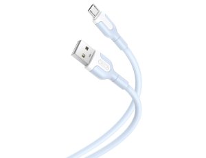 Kabel USB - Micro USB XO NB212 2.4A 1 m Niebieski