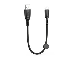 Kabel USB - Micro USB XO NB247 6A 0.25 m Czarny
