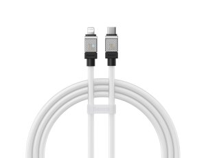 Kabel USB Typ-C - Lightning BASEUS CoolPlay Series 20W 1 m Biały