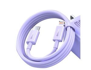Kabel USB Typ-C - Lightning BASEUS Superior PD 20W 1 m Fioletowy