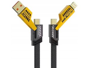 Kabel USB typ C przewód USB-C type-C lightning 4w1 65W PD QC 4485