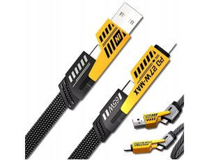 Kabel USB Typ C - Typ C Lightning Micro 65W 4w1 QC 4.0 PD do TELEFON LAPTOP
