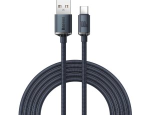 Kabel USB - USB-C BASEUS Crystal Shine 100W 2 m Czarny