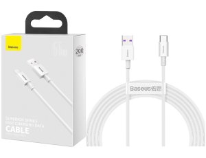 Kabel USB - USB-C BASEUS Superior Series CATYS-A02 66W 2 m Biały