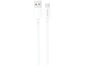 Kabel USB - USB-C DUDAO 1m 2A Biały