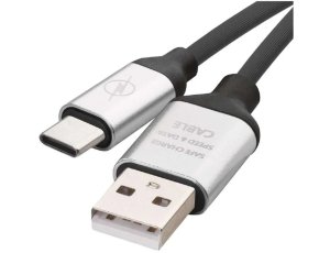Kabel USB - USB-C EMOS SM7025BL 1 m Czarny
