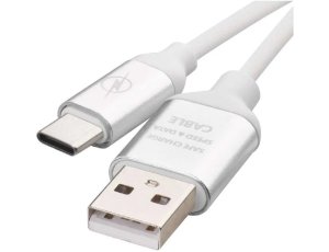 Kabel USB - USB-C EMOS SM7025W 1 m Biały