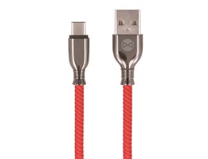 Kabel USB - USB-C FOREVER Tornado 3A 1 m Czerwony