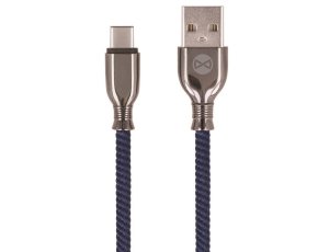 Kabel USB - USB-C FOREVER Tornado 3A 1 m Granatowy