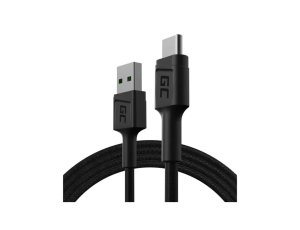 Kabel USB - USB-C GREENCELL PowerStream 0.3 m Czarny