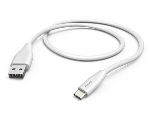 Kabel USB - USB-C HAMA 201596 1.5 m Biały