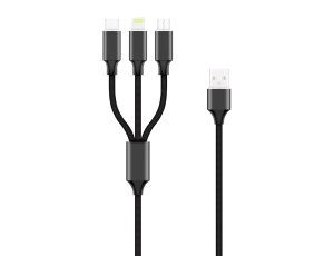 Kabel USB - USB-C/Lightning/Micro USB FOREVER 1,2 m