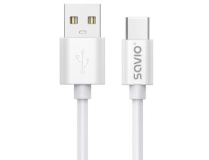 Kabel USB - USB-C SAVIO CL-168 3 m Biały