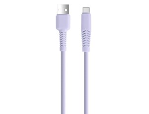 Kabel USB - USB-C SETTY KSA-C-1.529 2.1A 1.5 m Liliowy