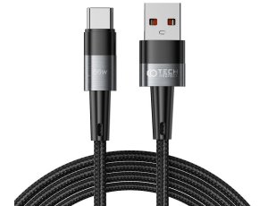 Kabel USB - USB-C TECH-PROTECT UltraBoost 66W/6A 2 m Szary