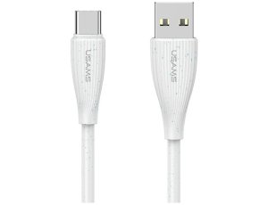 Kabel USB - USB-C USAMS Green Series SJ714 18W 1 m Biały
