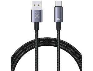 Kabel USB - USB-C USAMS SJ663USB01 3A 1.2 m Stalowy