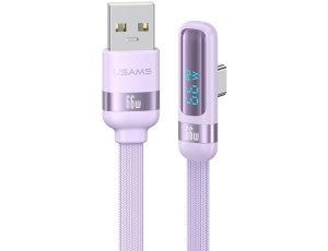 Kabel USB - USB-C USAMS US-SJ651 66W 1.2 m Fioletowy