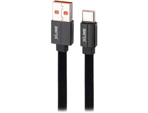 Kabel USB - USB-C XLINE UC02KFC-AC 60W 2 m Czarny